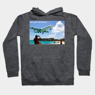 Low Flying Plane Maho Beach Hoodie